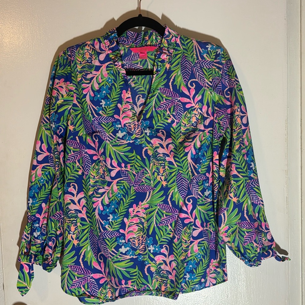 Lilly Pulitzer Sherida Top Size Small EUC